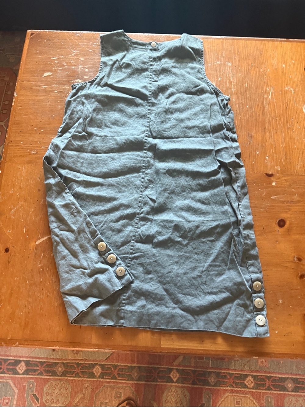 J. Jill Sleeveless Midi Dress in Slate Blue - Picture 3 of 3
